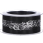 Preview: Trauerband schwarz silber 25 Meter