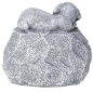 Preview: Hund auf Grabstein, 15cmx17cm