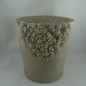 Preview: Blumenvase für Gräber, stilvolle Grabvase mit Rosen, 17cm