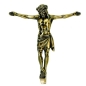 Preview: Stilvoller Christuskörper hochwertiger Metall Guss, 48cm x 44cm