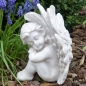 Preview: Sitzende Engel Figur schlafend, 20 cm