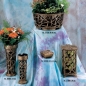 Preview: Grab Vase messing mit Einsatz, Trauerblumen Vase