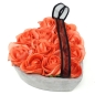 Preview: Grabgesteck Herz mit Rosen und Trauerflor