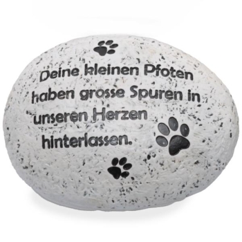 Tiergrab Dekostein Pfoten