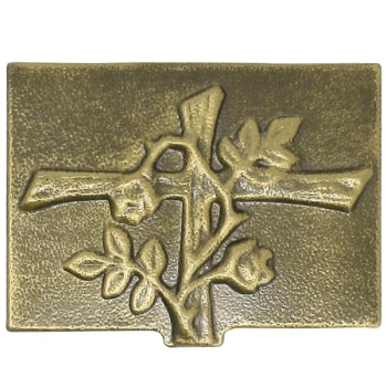 Becken mit Kreuz und Ranke