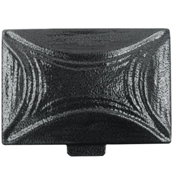 Weihwasserschale mit Deckel rechteckig schwarz