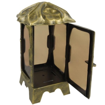Trauerlaterne bronze für Grablicht