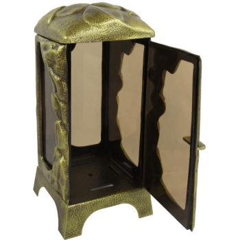 Grablampe Laterne bronze mit Tür