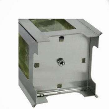 Edelstahl Grab Laterne eckig, Licht Grabstätten