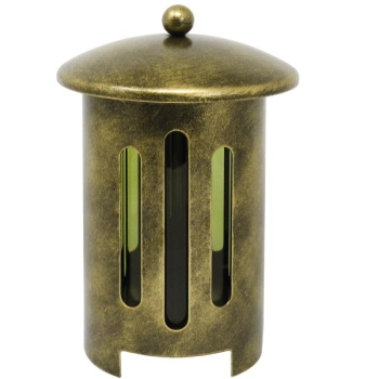 Runde Grablampe mit Deckel und Zylinder