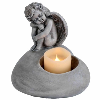 Herz Grabengel Lieferung ohne Kerze