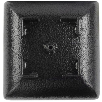 Schwarze Weihwasserschale Stahl mit Deckel