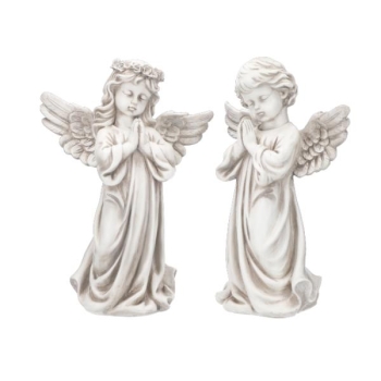 Engelpaar Figuren Junge und Mädchen.