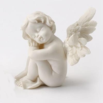Engel friedlich schlafend, Tauerengel. Höhe 8,5cm