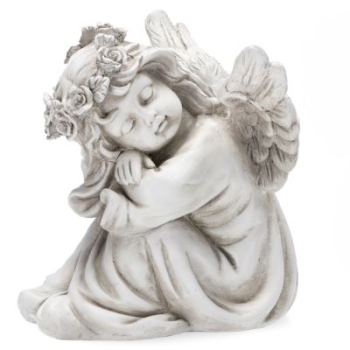 Trauerdekoration mit Engel Skulpturen