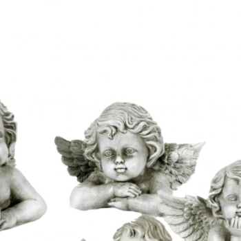 Engelsbüste Betend Grau - Würdevolle Grabdeko Aus Polyresin