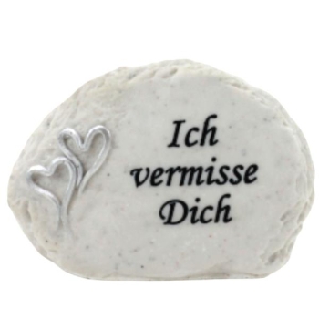 Kleiner Deko Stein in Marmor Optik