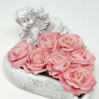Rosen Grab Gesteck
