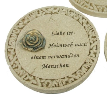 Trauerschmuck Grabschmuck Gedenkplatte mit Inschrift