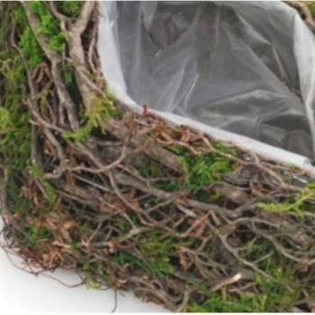 Form Rauten Pflanzkissen Natur. 35 cm.