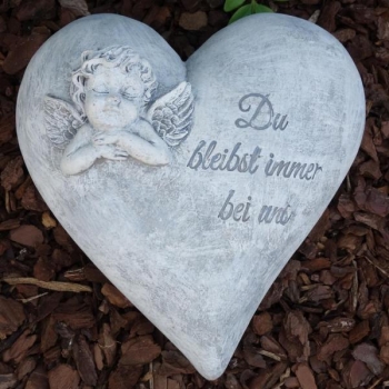 Deko Herz Du bleibst immer bei uns.