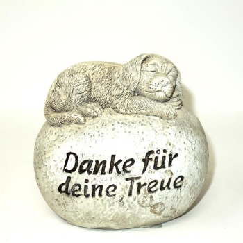 Hundestein mit Inschrift