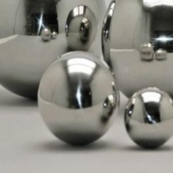 Kleine Grabkugeln Edelstahl, silber Glanz Deko Kugel, 10cm