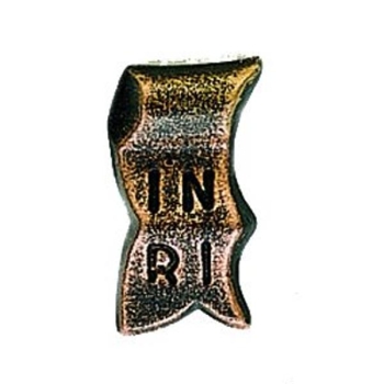 Platte mit Initialen INRI, Jesus von Nazaret, 3cm