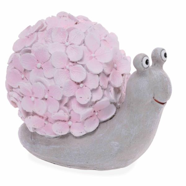 Schnecke mit Blüten Schneckenhaus