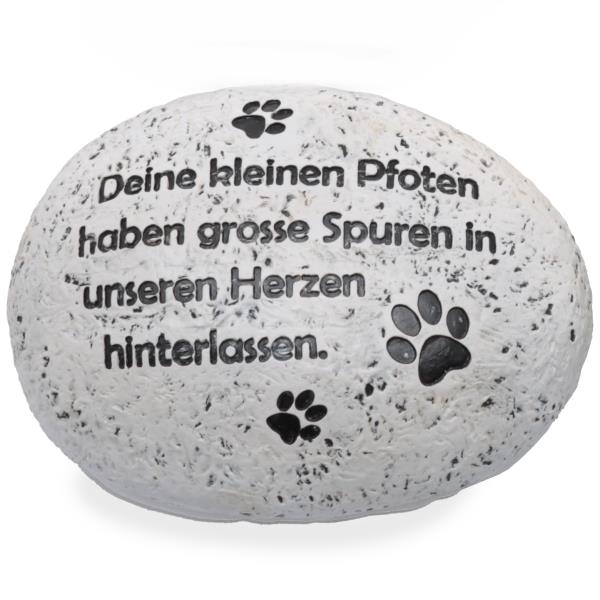 Tiergrab Dekostein Pfoten