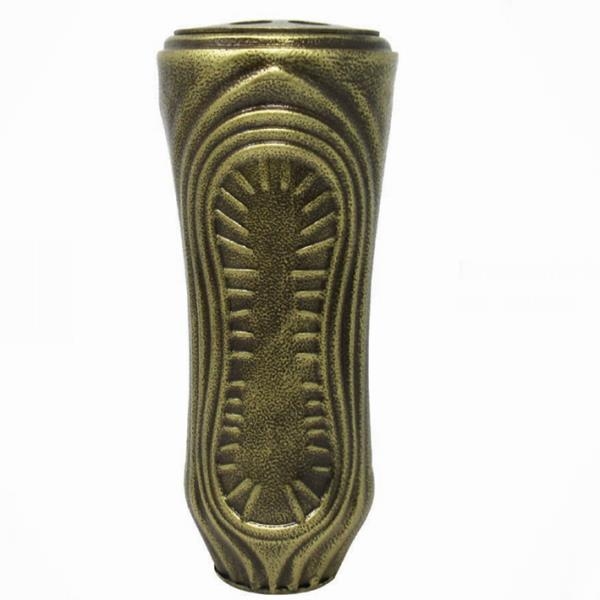 Grab Blumenvase aus Stahl mit Einsatz