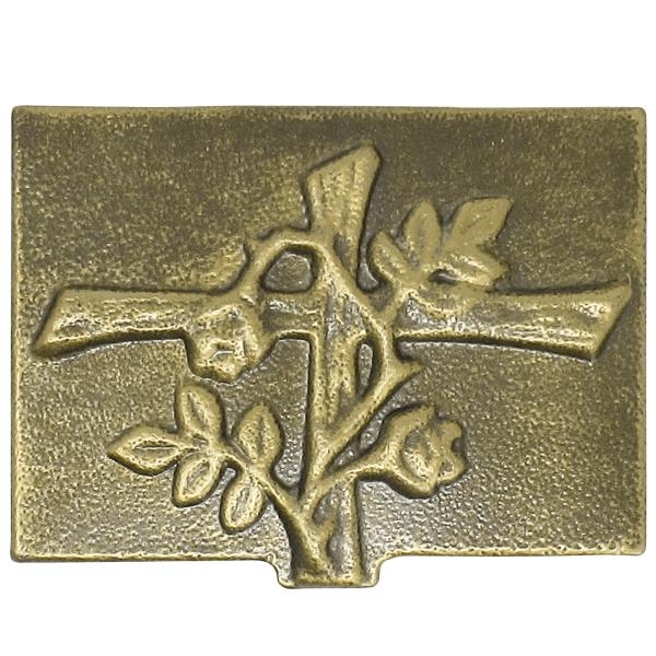 Becken mit Kreuz und Ranke