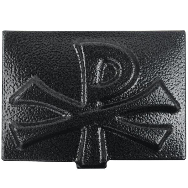 Weihwasserbecken rechteckig in schwarz