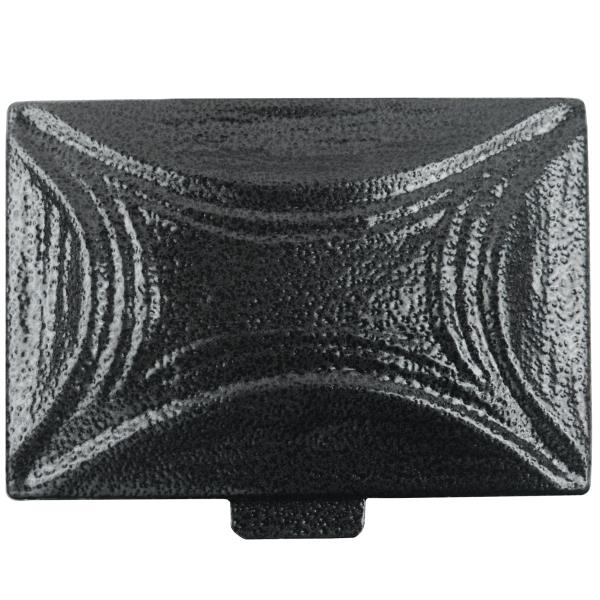 Weihwasserschale mit Deckel rechteckig schwarz