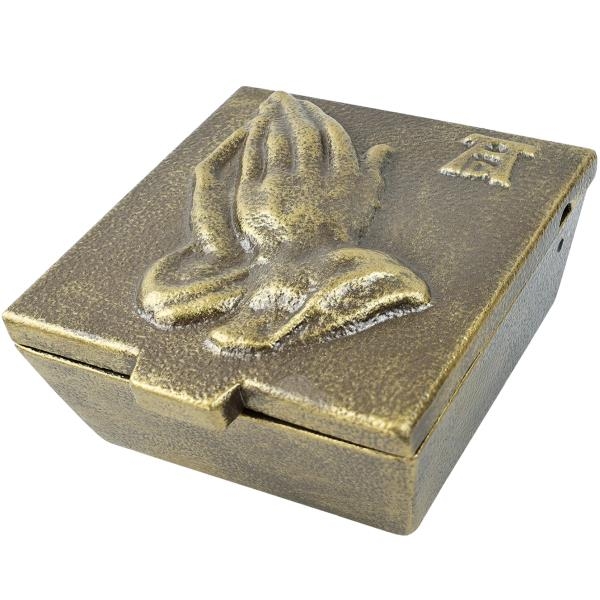 Grab Weihkessel Bronzefarben