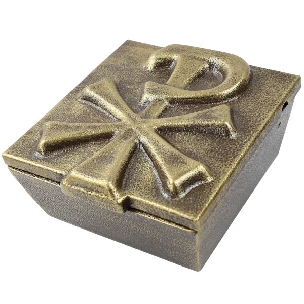 Stahl Weihwasserkessel mit Deckel