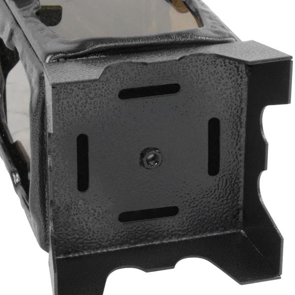 Kerzenlaterne Trauerlaterne schwarz mit Tür