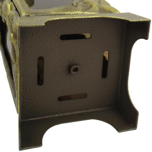 Grablaterne Grablampe alufarben mit Tür