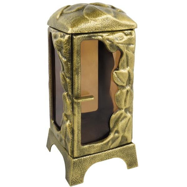 Grablampe Laterne bronze mit Tür