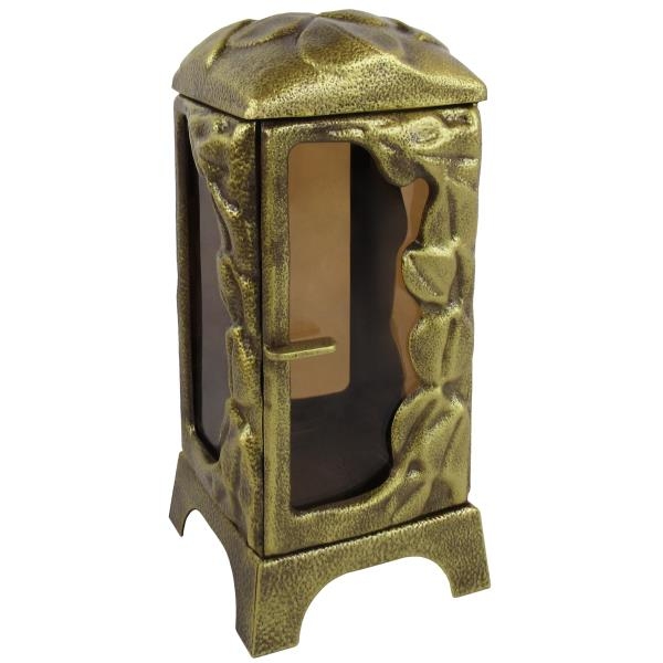 Grablampe Laterne bronze mit Tür