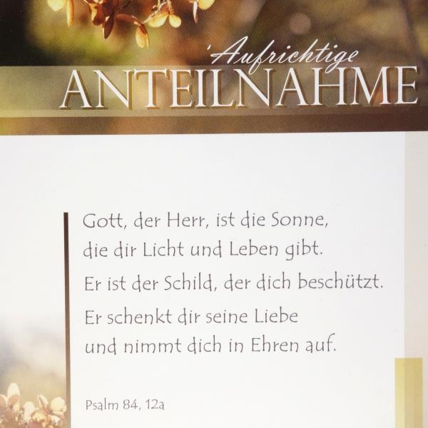 Persönliche Anteilnahme