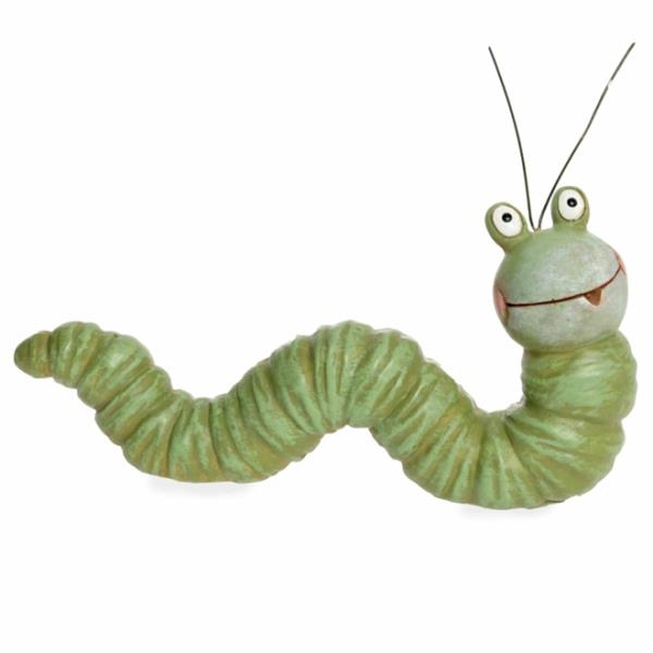 Niedliche Raupe in grün 22cm