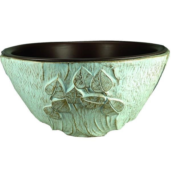 Exklusive Grabschale, würdevolle Blumenschale gold creme