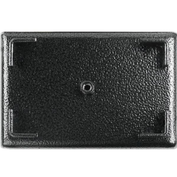 Weihwasserschale mit Deckel rechteckig schwarz