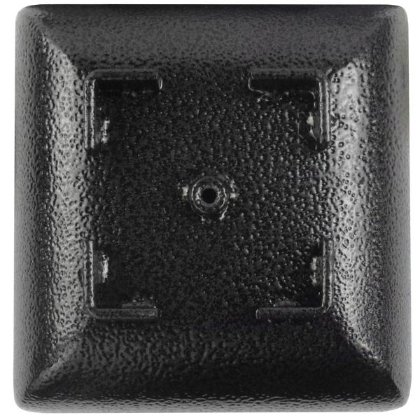 Schwarze Weihwasserschale Stahl mit Deckel