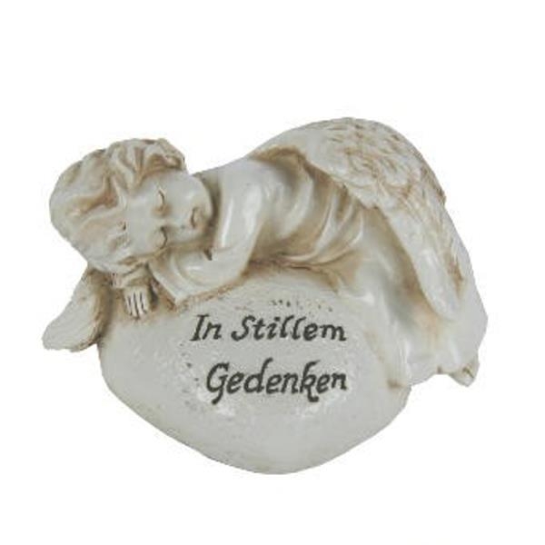 Deko Engel In stillem Gedenken, Grabschmuck Trostengel