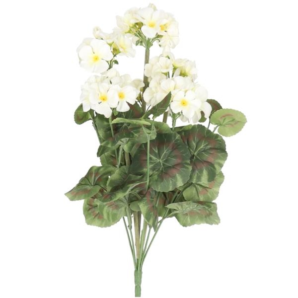 Künstliche Geranie in Weiss