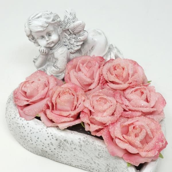 Rosen Grab Gesteck