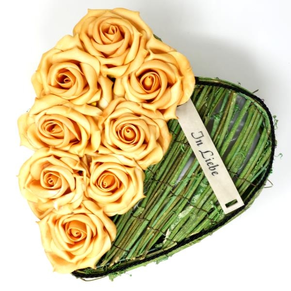 Handgefertigtes Trauerherz