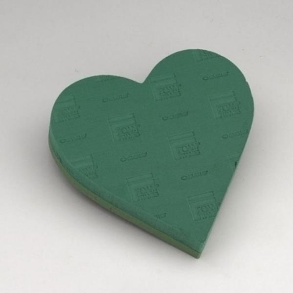 Oasis® Herz Foam Frames, mit Hartschaumunterlage. 25cm
